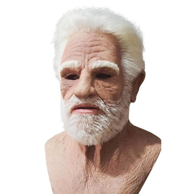 Halloween Elderly Man Latex Costume Mask