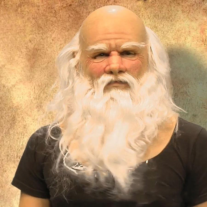 Halloween Elderly Man Latex Costume Mask