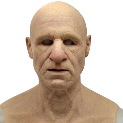 Halloween Elderly Man Latex Costume Mask