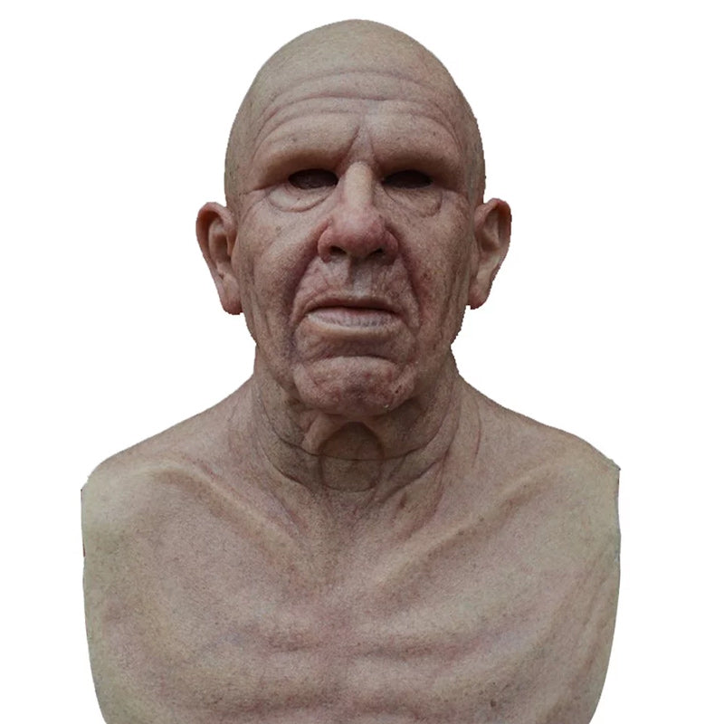 Halloween Elderly Man Latex Costume Mask