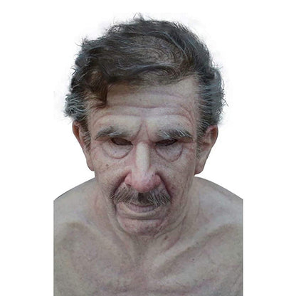 Halloween Elderly Man Latex Costume Mask
