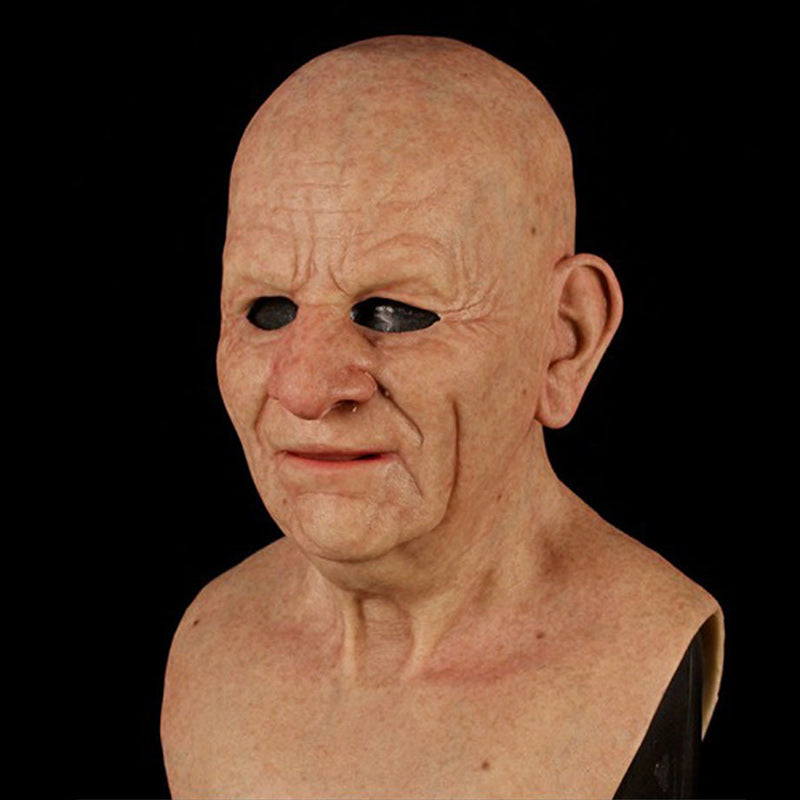 Halloween Elderly Man Latex Costume Mask