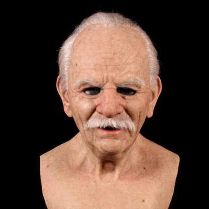 Halloween Elderly Man Latex Costume Mask