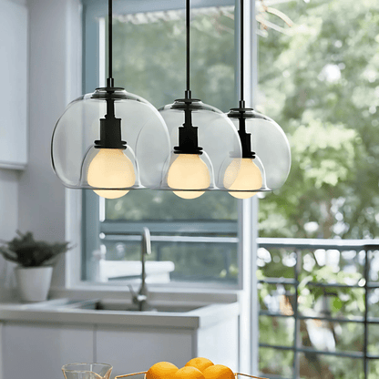 Handblown Glass Globe Pendant Light