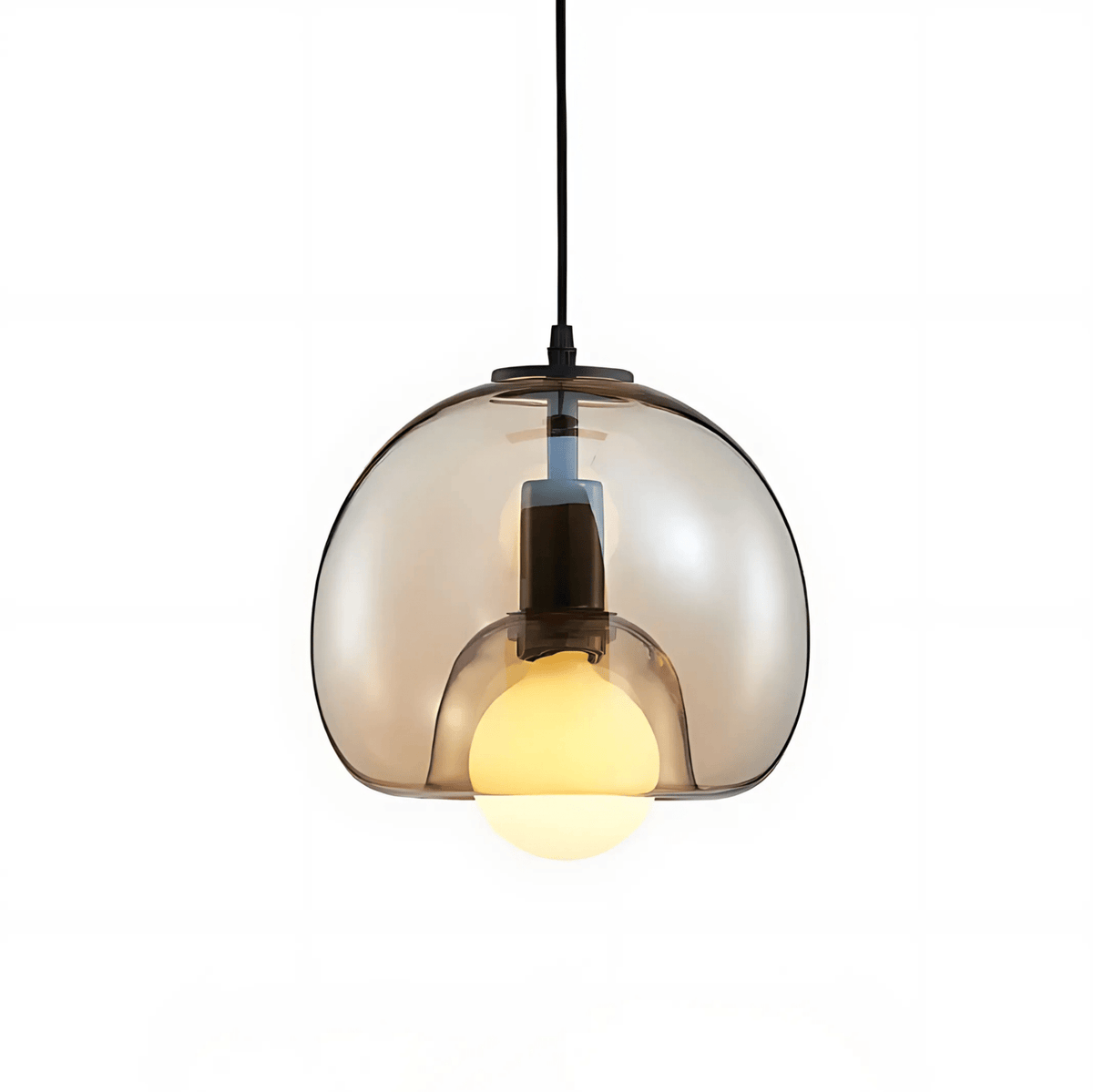 Handblown Glass Globe Pendant Light