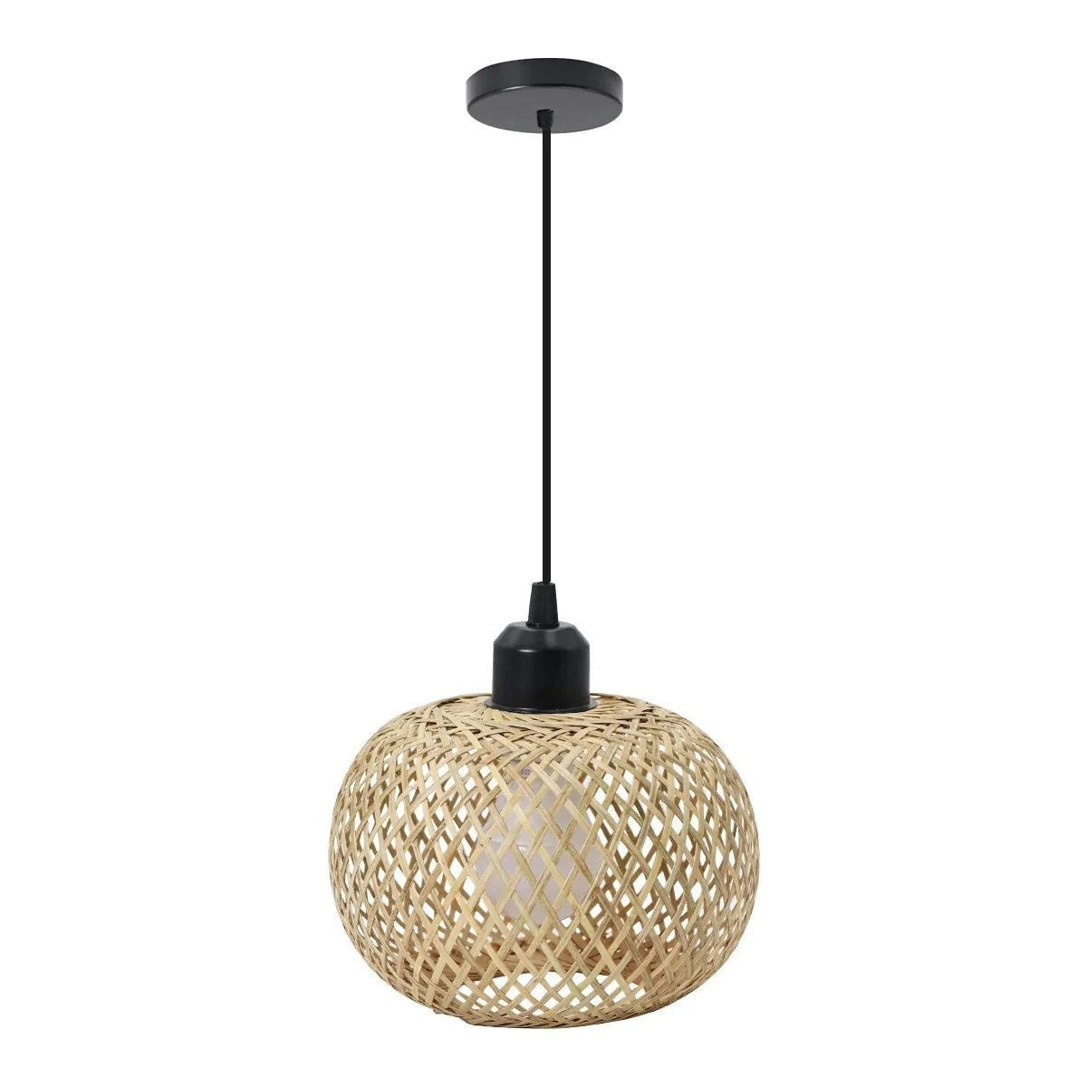 Handwoven Bamboo Ceiling Light