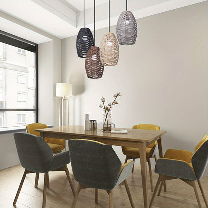 Handwoven Paper Rope Pendant Light Shade