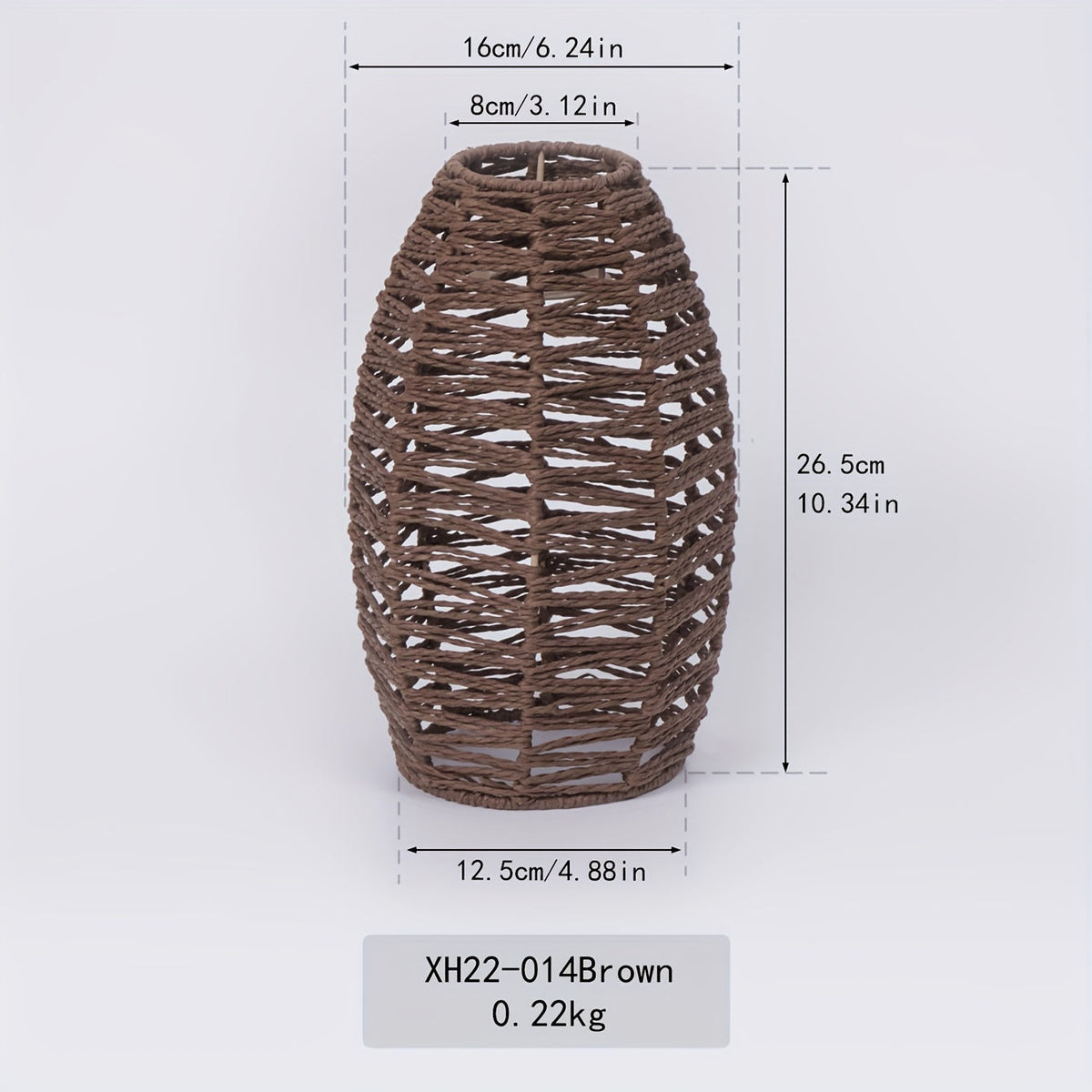 Handwoven Paper Rope Pendant Light Shade