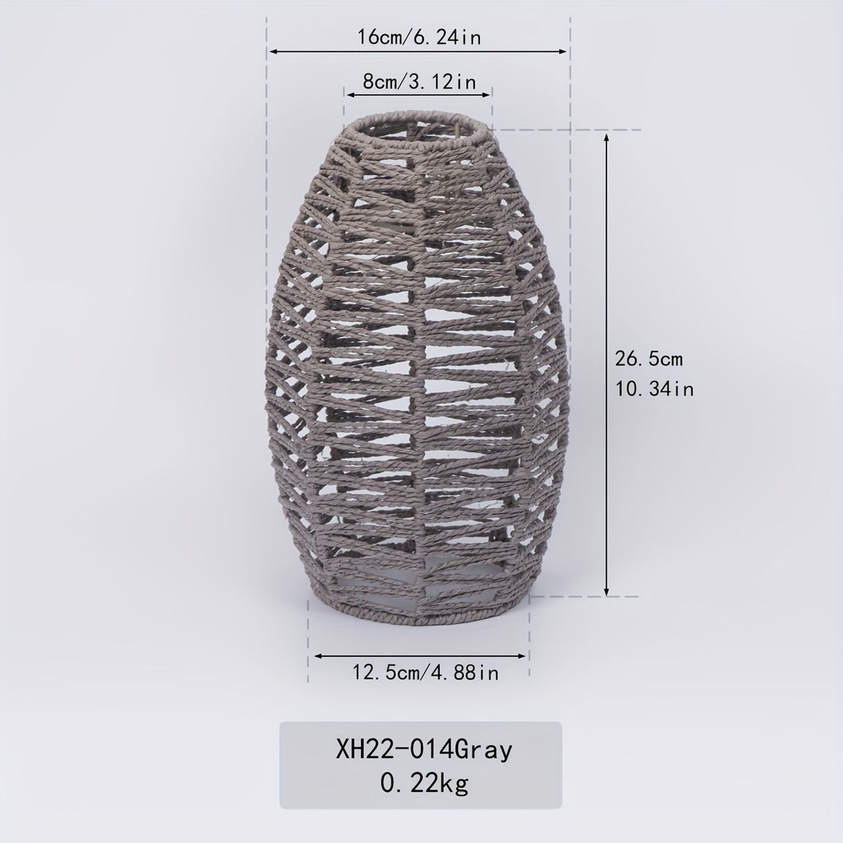 Handwoven Paper Rope Pendant Light Shade