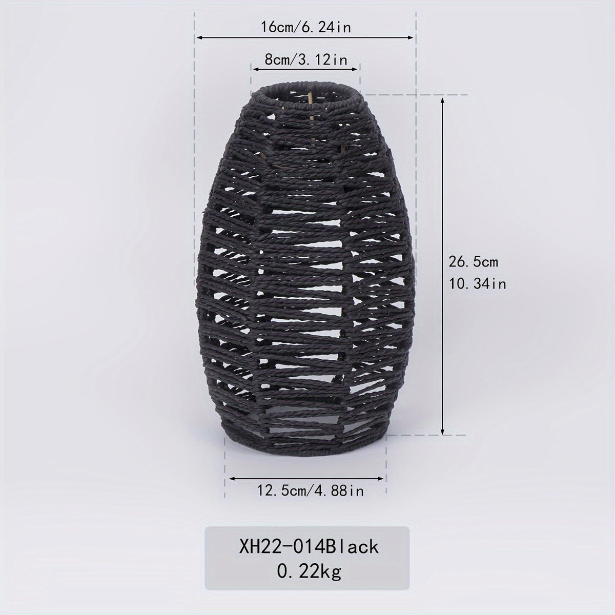 Handwoven Paper Rope Pendant Light Shade