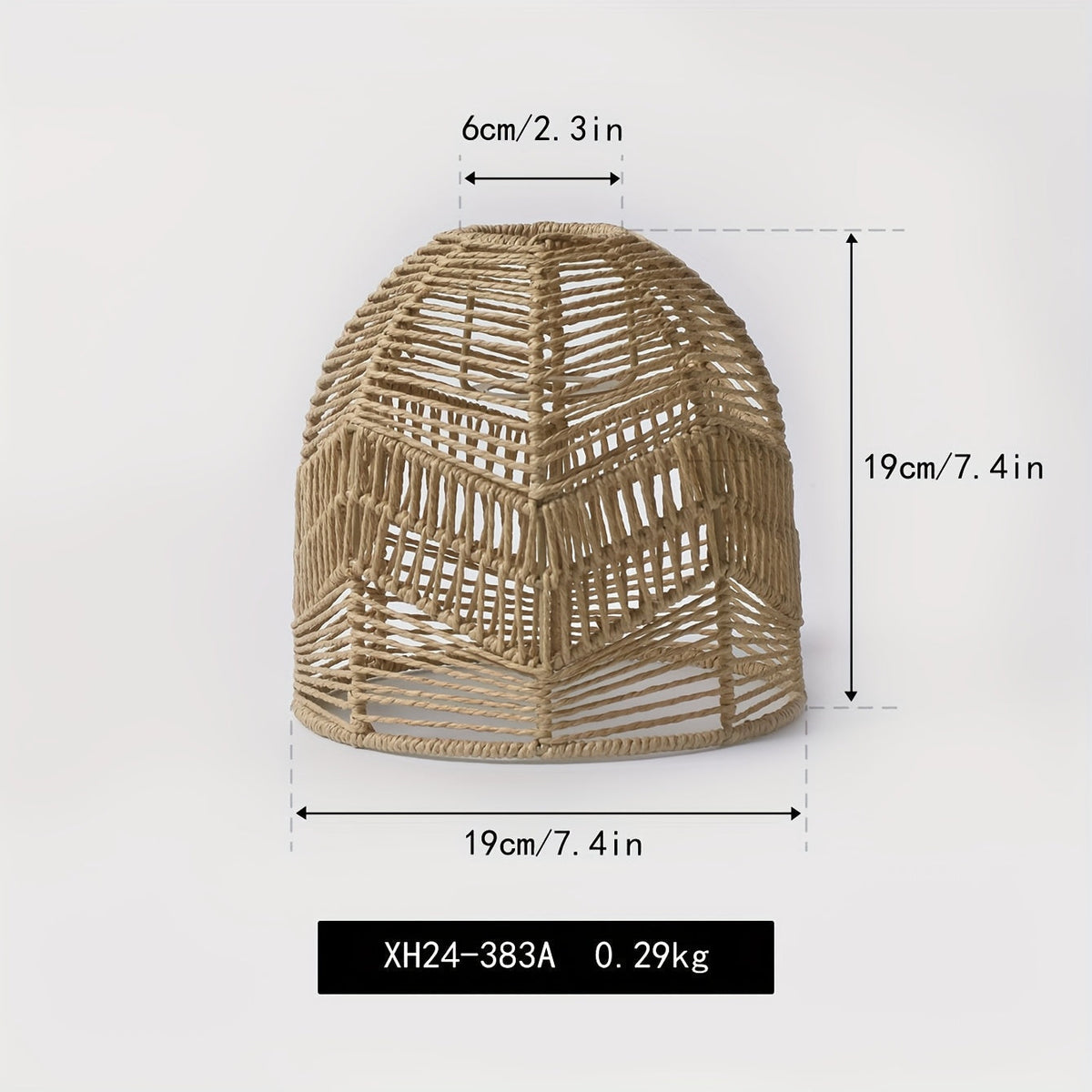 Handwoven Paper Rope Pendant Shade