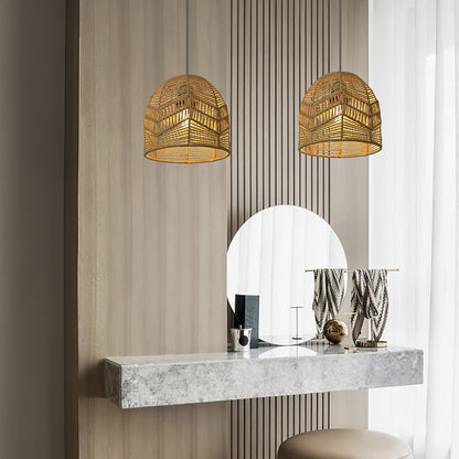 Handwoven Paper Rope Pendant Shade