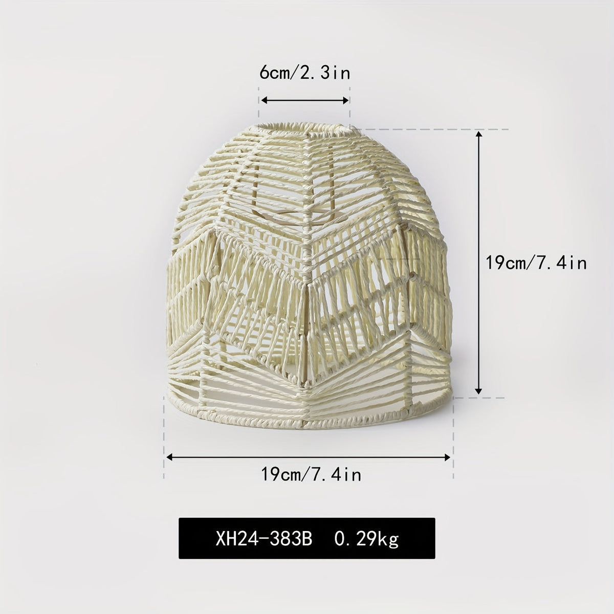 Handwoven Paper Rope Pendant Shade