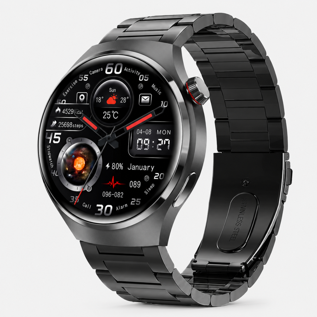 Health Smartwatch with Blood Pressure Heart Rate and Blood Oxygen Tracking