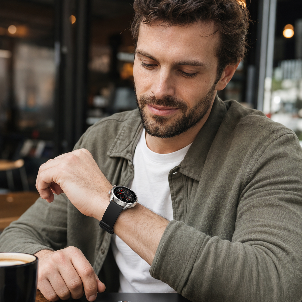 Health Smartwatch with Blood Pressure Heart Rate and Blood Oxygen Tracking