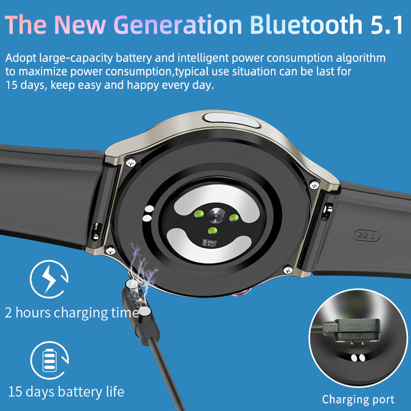 Health Smartwatch with EKG SpO2 Heart Rate and Sports Tracking