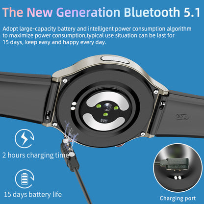 Health Smartwatch with EKG SpO2 Heart Rate and Sports Tracking