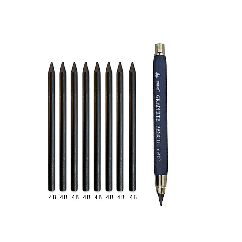 Heavy Duty 5.6mm Metal Mechanical Pencil for Sketching and Drafting