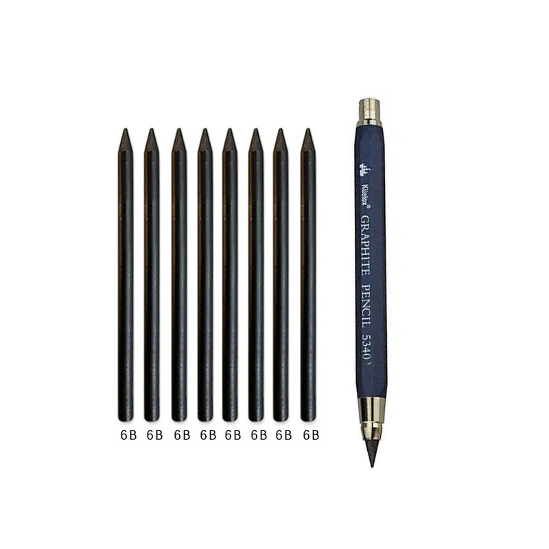 Heavy Duty 5.6mm Metal Mechanical Pencil for Sketching and Drafting