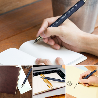 Heavy Duty 5.6mm Metal Mechanical Pencil for Sketching and Drafting