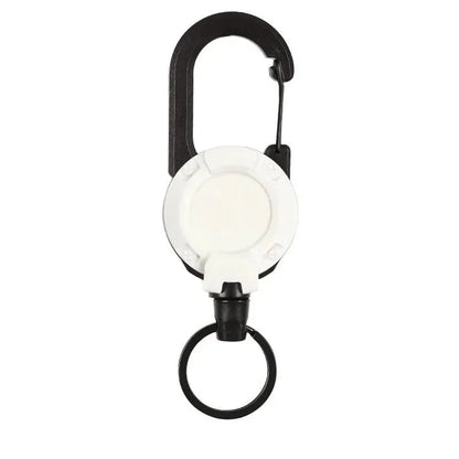 Heavy Duty Retractable Keychain with Steel Cable and Carabiner