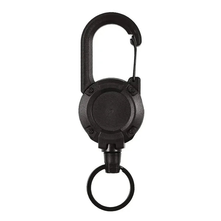 Heavy Duty Retractable Keychain with Steel Cable and Carabiner