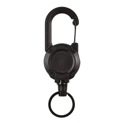 Heavy Duty Retractable Keychain with Steel Cable and Carabiner