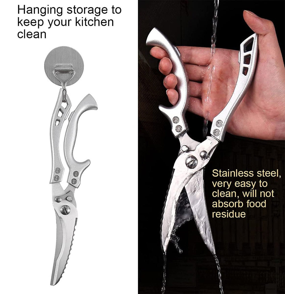 Heavy Duty Stainless Steel Bone Cutting Kitchen Scissors
