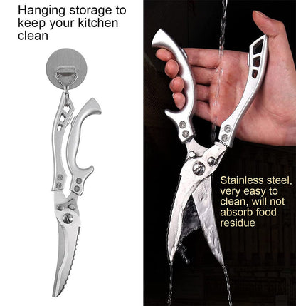 Heavy Duty Stainless Steel Bone Cutting Kitchen Scissors