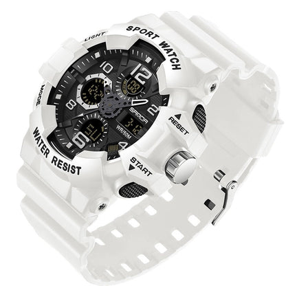 Heavy Duty Waterproof Digital Watch with Resin Case and Band