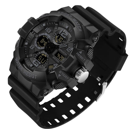 Heavy Duty Waterproof Digital Watch with Resin Case and Band