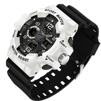 Heavy Duty Waterproof Digital Watch with Resin Case and Band