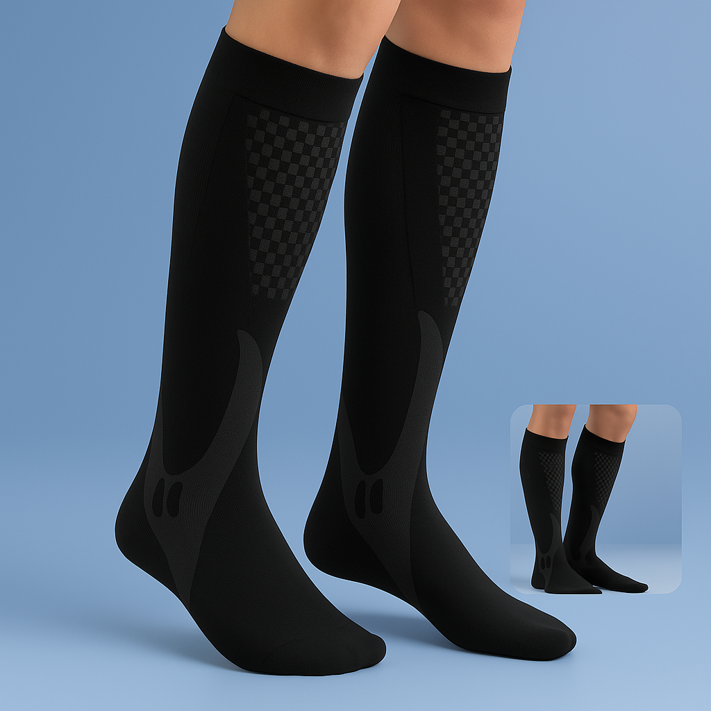 High-Grade Compression Socks for Leg Support with Graduated Compression