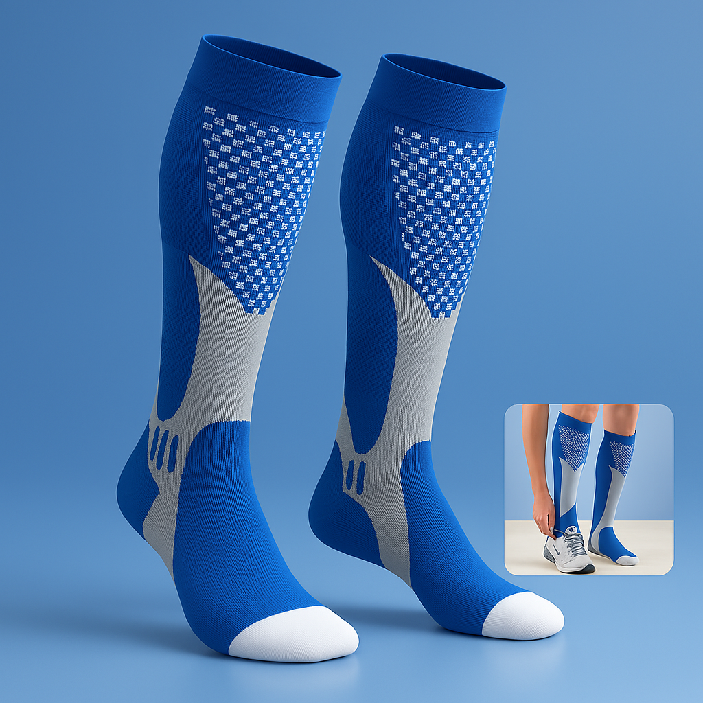High-Grade Compression Socks for Leg Support with Graduated Compression