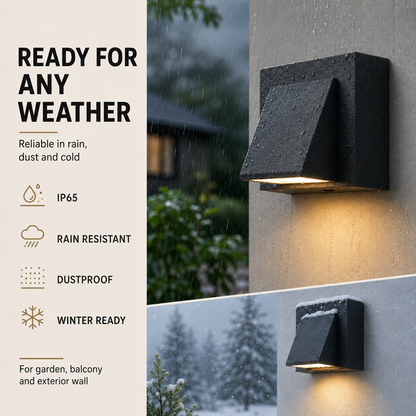 IP65 Outdoor Wall Sconce with Integrated 5W LED