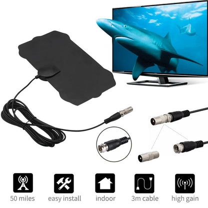 Indoor HDTV Antenna with 4K Support and Easy Plug-and-Play Setup
