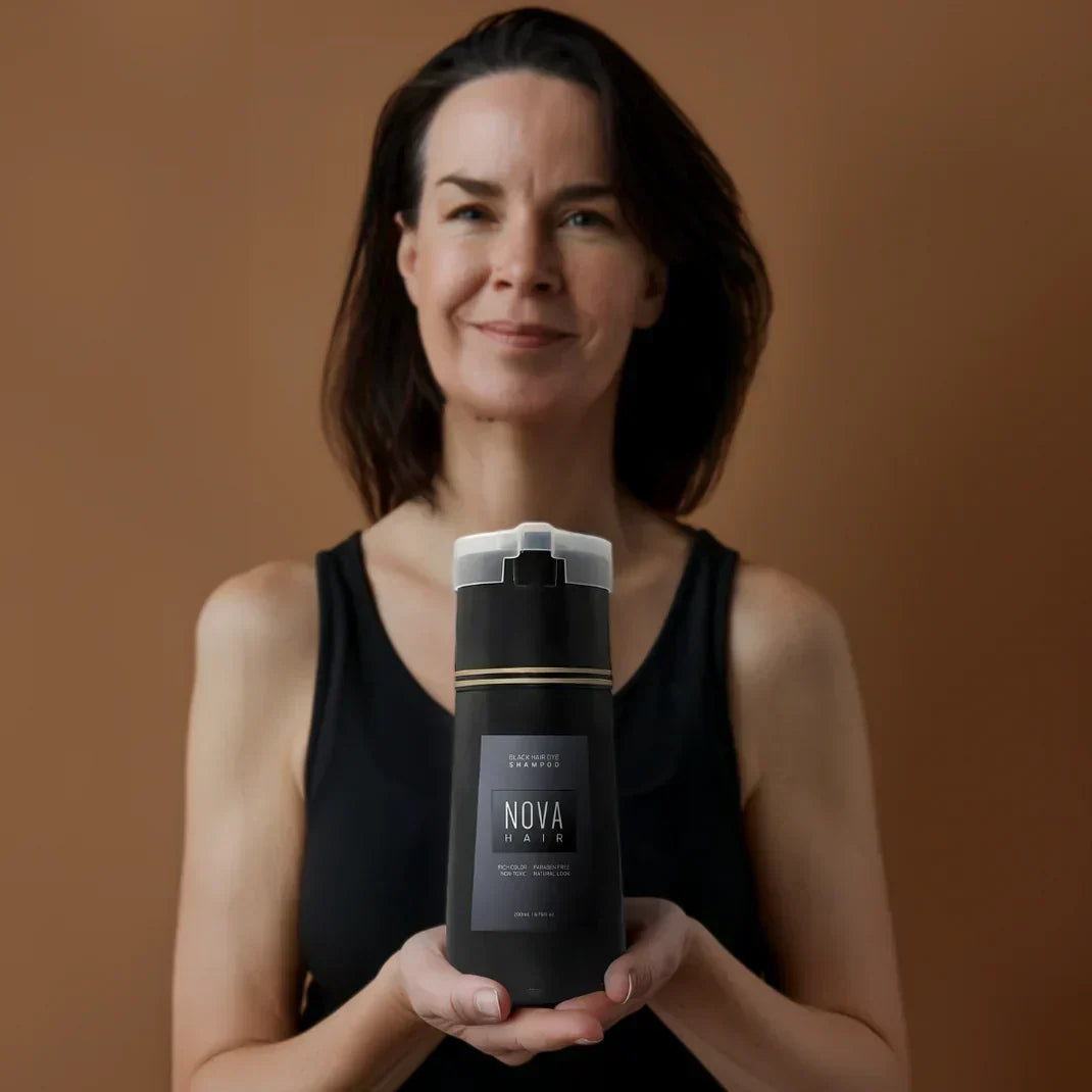Instant Hair Dye Shampoo for Quick Color Refresh and Root Touch Ups