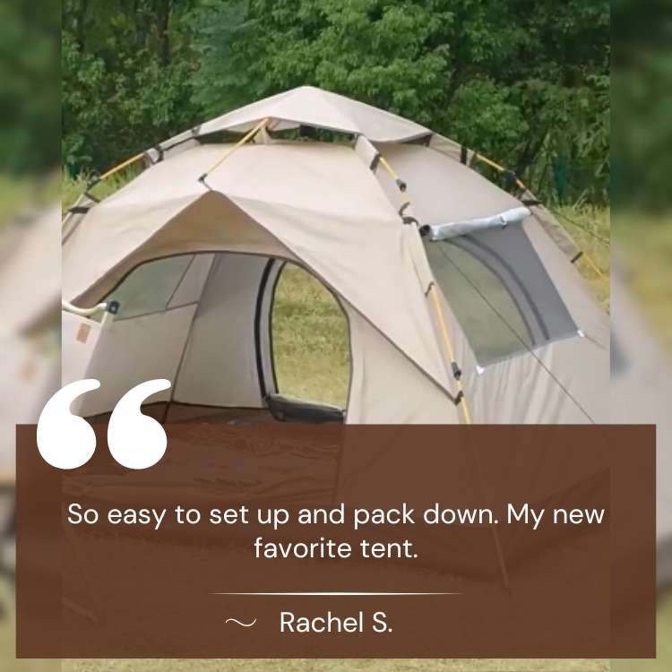 Instant Pop-Up Camping Tent with Ventilation and Lightweight Design