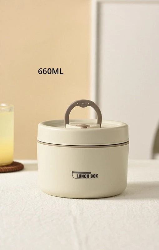 Insulated Stainless Steel Lunch Box with Leak-Resistant Seal