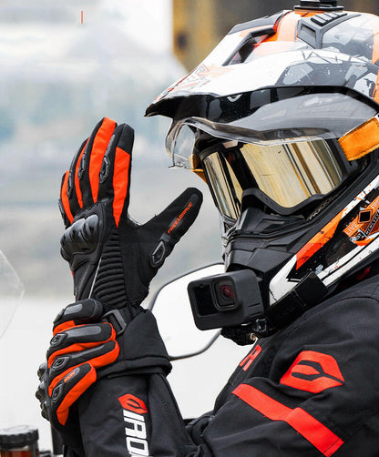 Insulated Waterproof Motorcycle Gloves with Touchscreen Grip