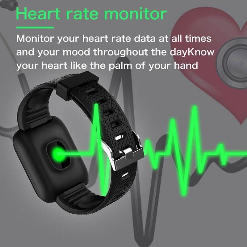 Intelligent Fitness Tracker Watch with Heart Rate and Sleep Tracking