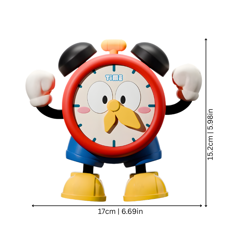 Interactive Dancing Clock Toy with Music and Lights for Toddlers