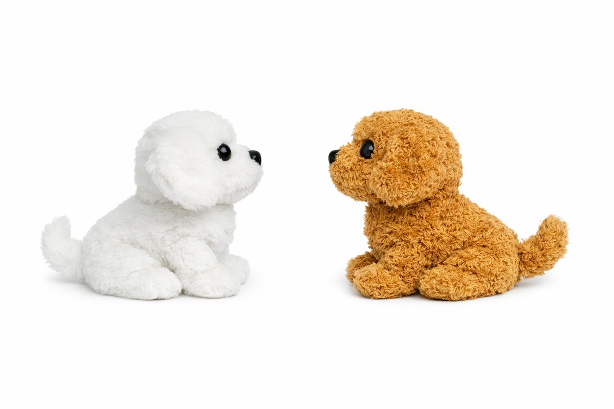 Interactive Robot Puppy with Touch-Responsive Movement and Soft Plush Exterior