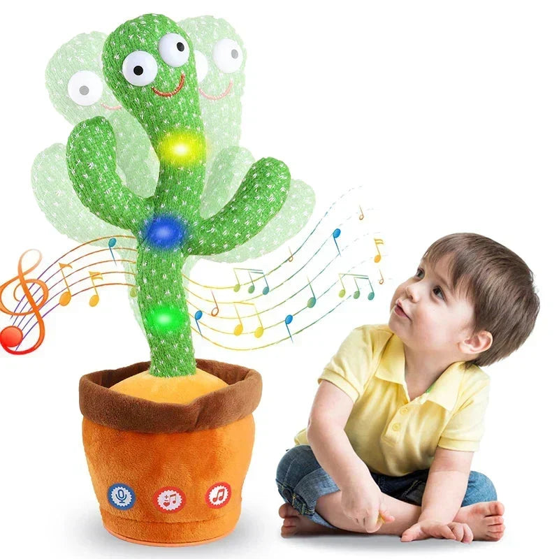 Interactive Talking Dancing Cactus Toy for Kids with 120 English Songs