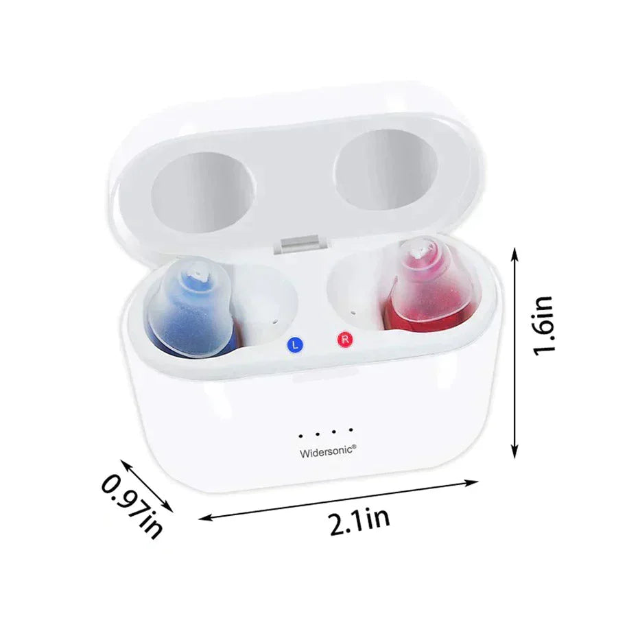 Invisible Rechargeable Hearing Aid with Noise Reduction and Flexible Fit