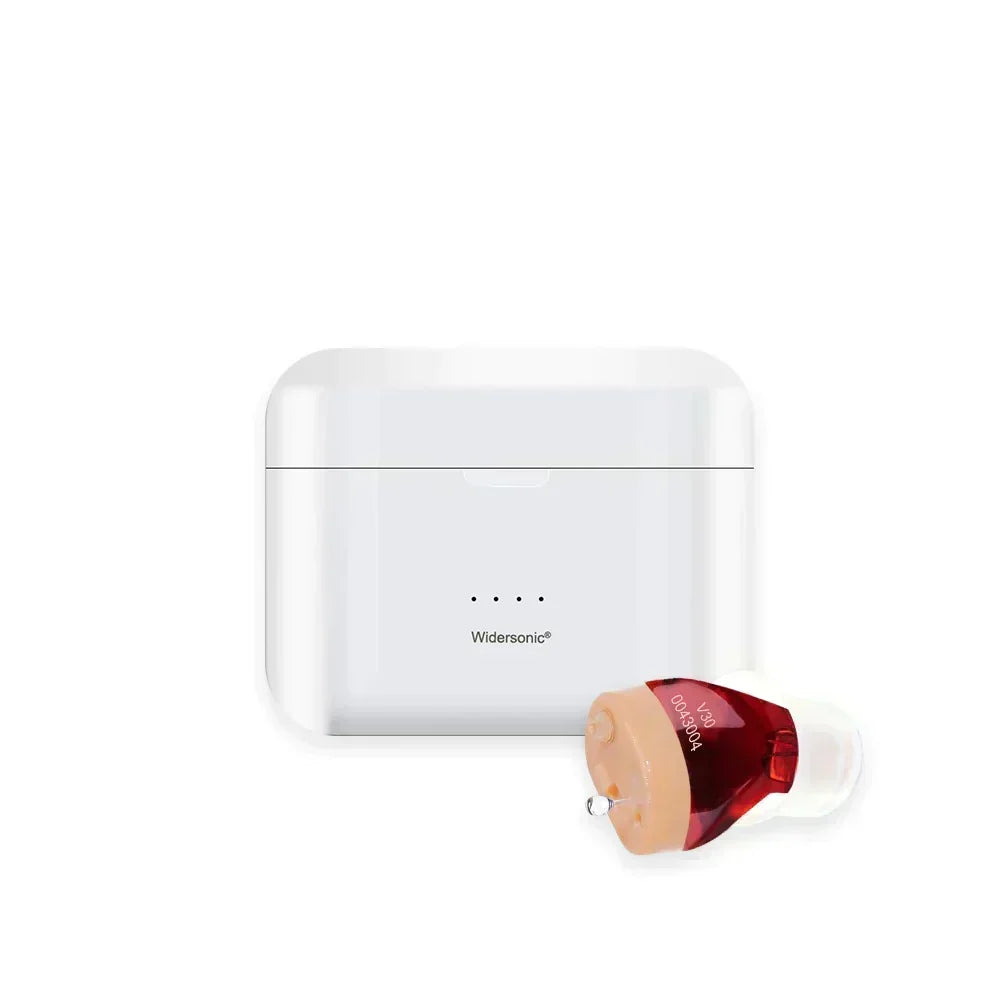 Invisible Rechargeable Hearing Aid with Noise Reduction and Flexible Fit