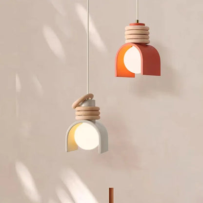 Japanese Minimalist Resin Pendant Light