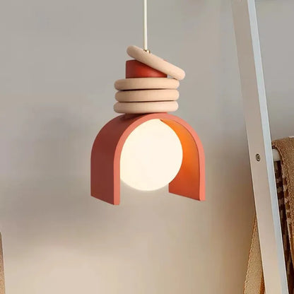 Japanese Minimalist Resin Pendant Light