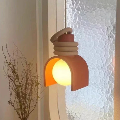 Japanese Minimalist Resin Pendant Light