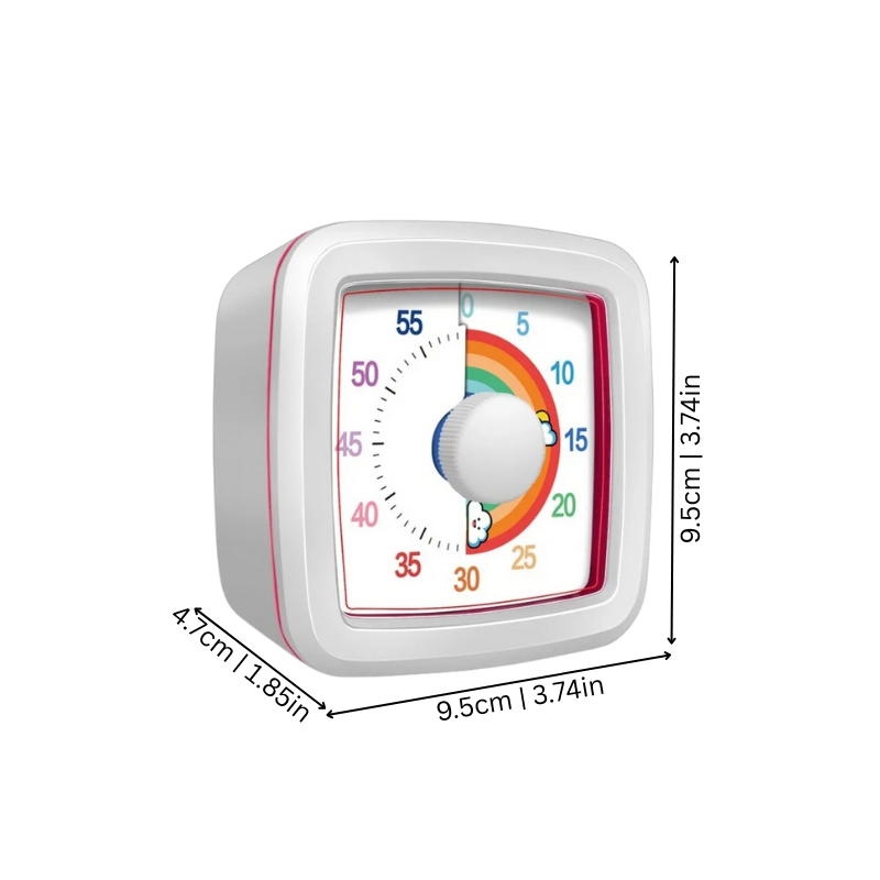 Kids' 60-Minute Visual Countdown Timer with Silent Display